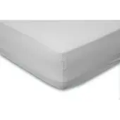 Eleganzzz Hoeslaken Katoen Perkal 35cm Hoekhoogte - licht grijs 160x200cm