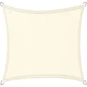 Buitenkado schaduwdoek 2x2m vierkant taupe