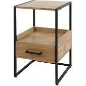 Hoyz nachtkastje niche 1l xs massief acacia naturel