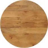 Super Merchant Tafelblad rond Ø 70x3,8 cm massief ruw mangohout