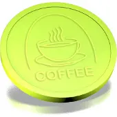 Combicraft Reliëfmunten koffie lime groen - 250 stuks