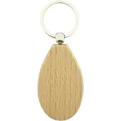 Combicraft Blanco houten sleutelhanger druppel 58x36mm - verpakking 10 stuks