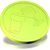 Combicraft Reliëfmunten bier en wijn lime groen - 250 stuks