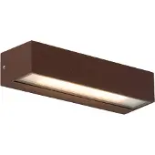 QAZQA Industriële wandlamp roestbruin incl. LED IP65 - Steph