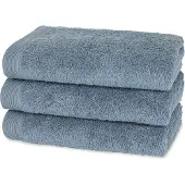 Casilin - Como - set van 3 gastendoekjes - 30x50 - Jeans Blauw