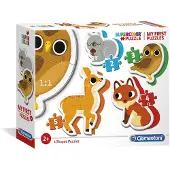 Clementoni Mijn Eerste Puzzels, 3 stuks, Dieren, 2 jaar/jaar