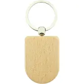 Combicraft Blanco houten sleutelhanger half ovaal 50x35mm - verpakking 25 stuks