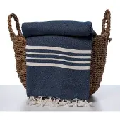 Lalay Hamamdoek Krem Sultan XXL navy van