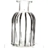 HBX natural living Flesvaas Ritched Ø5xh10cm zwart