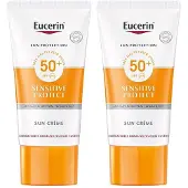 Eucerin Sun Sensitive Protect Crème SPF 50+ - Zonbescherming - Voordeelverpakking - Duopack - 2x50ml