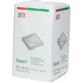 Lohmann & Rauscher Gazin Gaaskompres 10 x 10cm 18507 100 St Compressen