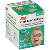 3M Opticlude Silicone Oogpleister Mini Boys 5cm x 6cm 2737Pb50 50 St Pleister