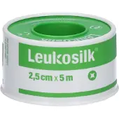 Leukosilk Kleefpleister 2,5cm x 5m 1 St Pleister
