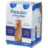 Fresubin 2 Kcal Fibre Drink Cappuccino 4x200 ml Drinkbare oplossing