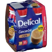 Delical Hp-Hc Geconcentreerde Koffie 4x200 ml Drinkbare oplossing