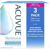 Acuvue Revitalens Lenzenvloeistof Zachte Lenzen 3x360 ml Vloeistof