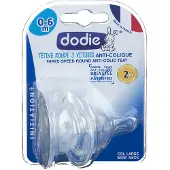 Dodie Anti-Colique Easy Air 3 Zuigspeen 0-6 Maanden 2 St Speen