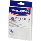 Hansaplast Sensitive XXL Steriel 8x10cm 5 St Pleister