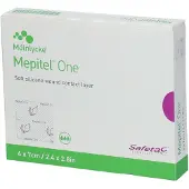 Mölnlycke Mepitel One Wondcontactlaag 6x7cm 5 St Compressen