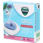 Vicks Draagbare Watervrije Verstuiver VH1800EU Rozemarijn & Lavendel | 1 stuk