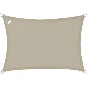 Buitenkado schaduwdoek 4x6m rechthoek taupe