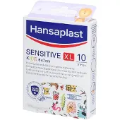 Hansaplast Sensitive Kids XL 6 x 7 cm 10 St Pleister