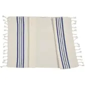 Lalay Kleine hamamdoek Krem Sultan natural royal blue van Lalay