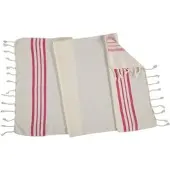 Lalay Kleine hamamdoek Krem Sultan natural fuchsia van Lalay