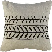 Lalay Kussenhoes linnen hand printed black van Lalay