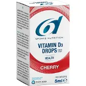 6D Sports Nutrition Vitamin D Drops Cherry 5 ml Druppels