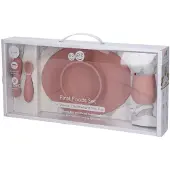 Ezpz Geschirr-Set - Silikon - 4 Teile - Rosa - - One Size - Geschirr-Sets