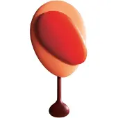 Design House Stockholm Mellow Clock wandklok Red