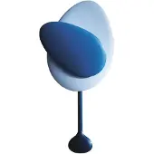 Design House Stockholm Mellow Clock wandklok Blue