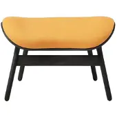 UMAGE A Conversation Stuk Ottoman Black Oak | Tangerine