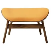 UMAGE A Conversation Stuk Ottoman Dark Oak | Tangerine