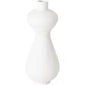 MUST Living Vase Lady,45xØ18 cm, fiber cement white painted (Wit, 18x45x18cm)
