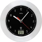AMS 5919 moderne radiografische wandklok voor de badkamer.
