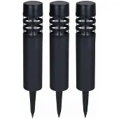 Luxform Tuinlamp Solar Montelimar Black 5 Lumen (Set van 3)