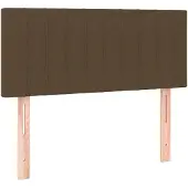 vidaXL Hoofdbord 80x5x78/88 cm stof donkerbruin