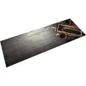 vidaXL Keukenmat wasbaar wijnflesprint 60x180 cm fluweel