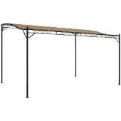 vidaXL Luifel 4x3 m 180 g/m² stof en staal taupe