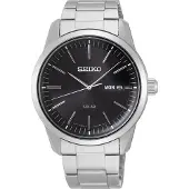 Seiko SNE527P1 herenhorloge, roestvrijstalen kast, metalen band, zonne-energie