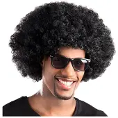 Boland Traciks pruik afro zwart volwassen