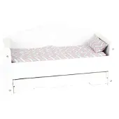 Small Foot houten poppenbed met lade en beddengoed, 4dlg.
