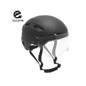 Falkx Helm vizier matzwart maat 51-54 cm (s)