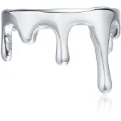 Cilla Jewels Damesring in Gesmolten Zilverstijl -17mm
