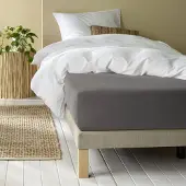 MOODIT Hoeslaken Alina Grey-1-persoons (80/90 x 200/210 cm)