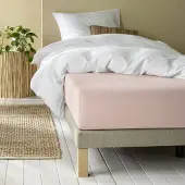 MOODIT Hoeslaken Alina Pearl Pink-140 x 200/220 cm