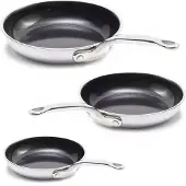 Greenpan Premiere Koekenpannenset - Ø 20 + 24 + 28cm - RVS