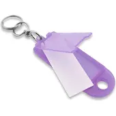 Combicraft Openklapbare sleutellabels lila 60x22mm - 100 stuks